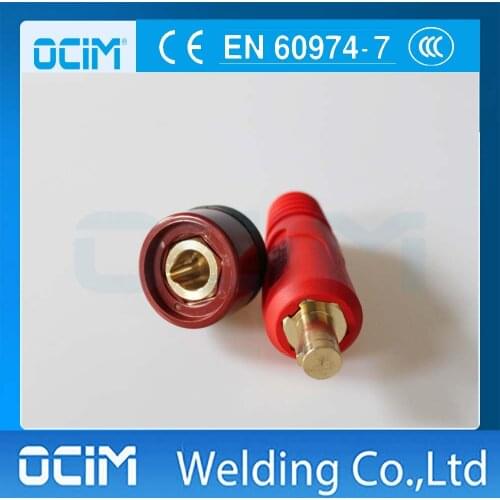 1 PC DKJ35-50 Plug +1PC DKZ35-50 Welding Cable Quick Connector