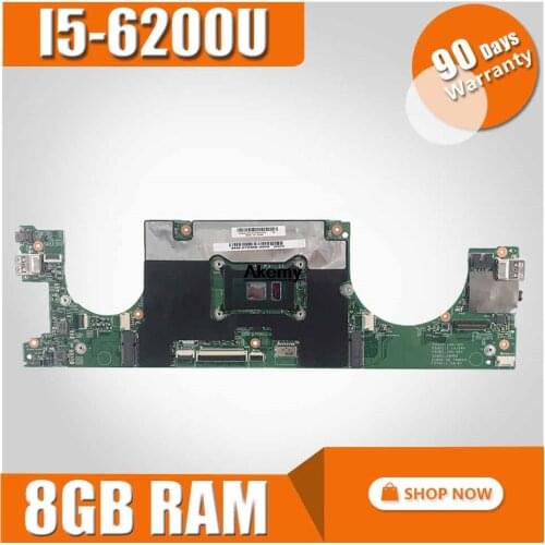 FRU:5B20M36023 For Lenovo 710S-13IKB laptop motherboard LS711 SR2EY I5-6200U 8GB RAMs 100% Fully Tested