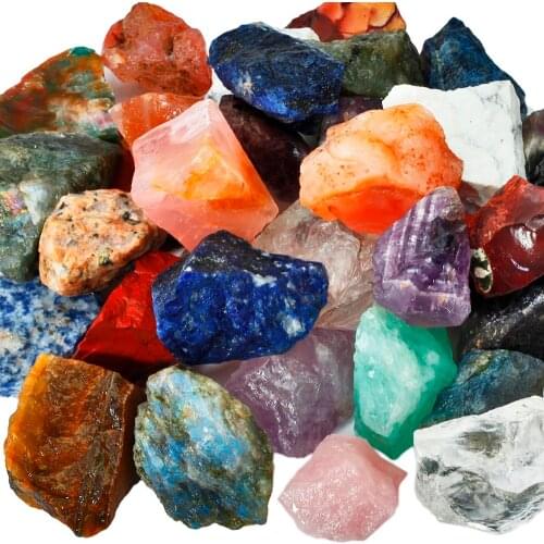 TUMBEELLUW 1lb (460g) Natural Crystal Quartz Rough Loose Stone,Raw Irregular Shaped Stones for Cabbing,Tumbling,Cutting,Lapidary