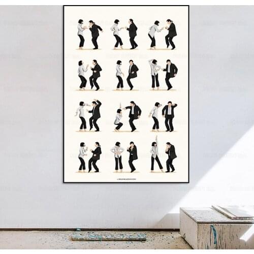 Grease Poster Canvas Prints Dirty Dancing Movie Painting Vintage Pulp Fiction Film Picture Boyfriend Christmas Gift Home Decor