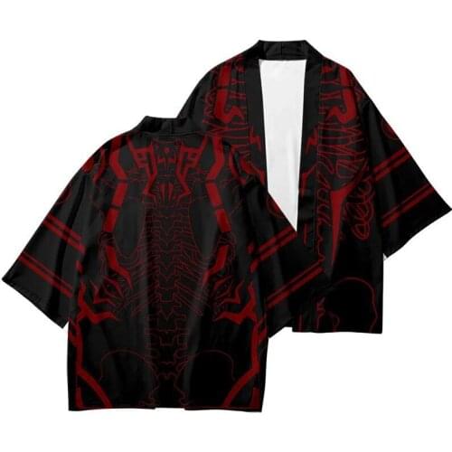 Anime Jujutsu Kaisen 3D Kimono T Shirts Men Women Tops Summer Cardigan Harajuku Style Casual Hip Hop Cool Boys Tees