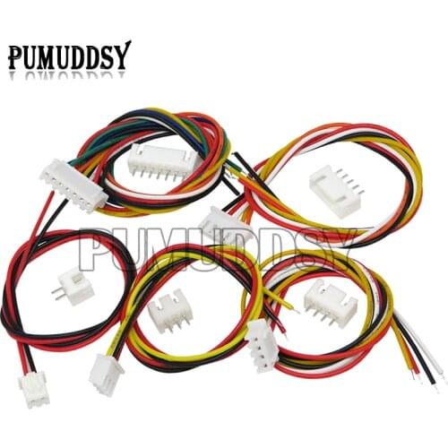 10sets Jst Xh2.54 Xh 2.54mm Wire Cable Connector 2/3/4/5/6/7/8/9/10 Pin Pitch Male Female Plug Socket 20cm Wire Length 26awg