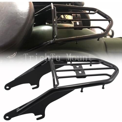 Motorcycle Luggage Rack Two-Up Seat Bracket Gloss Black For Royal Enfield Classic 500 Desert Storm Pegasus 350 Redditch Signals