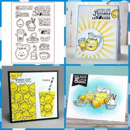 Lemon Sweet Tea Clear Stamps for DIY Scrapbooking Cards Making Crafts Fun Decorative Transparent Stempels Silicone Seal