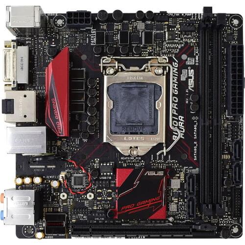For ASUS B150I PRO GAMING/WiFi/AURA Desktop Motherboard Socket LGA 1151 i7 i5 i3 DDR4 USB3.0 Original Used Mainboard