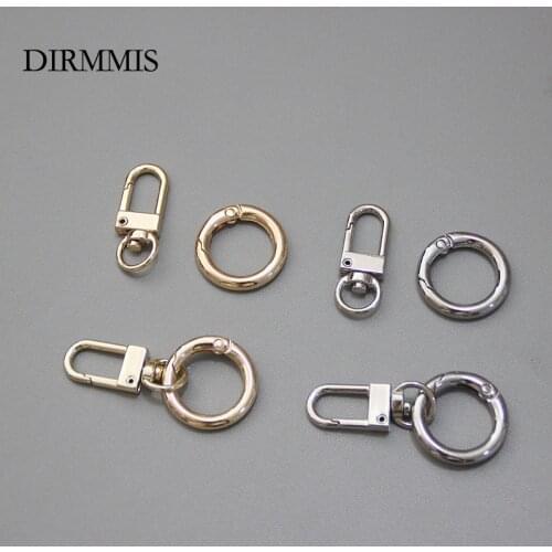 New Woman Bag Accessory Metal Bag Parts Luxury Handcrafted Round Ring Circle For DIY Keyring Connected Hook Bag Buckle Clasp