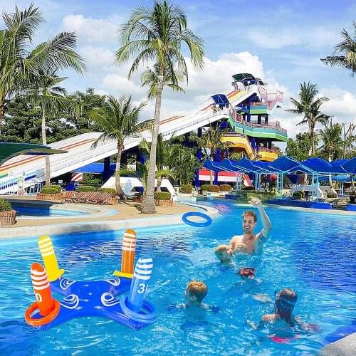 PVC Outdoor Inflatable Cactus Inflatable Ring Throwing Ring Pool Game Toys Kids Outdoor Swimming Pool Toys Summer Water Toys