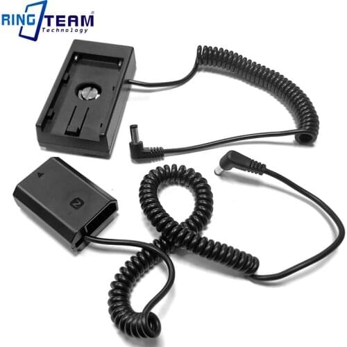 7.2V / 12V NPF Battery Plate with Coiled DC Cable + FZ100 forSony Alpha A9 A7RM3 A7RIII A7M3 ILCE-9 Digital