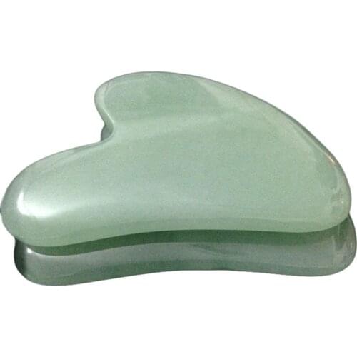 Natural Quartz Guasha Board Pink Jade Stone Body Facial Eye Scraping Plate Body Face Massage Relaxation Health Care #292375