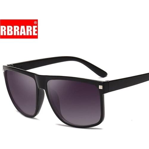 RBRARE 2021 New Light Big Frame Sunglasses Men Fashion Rice Nail Sun Glasses Classic Square Outdoor Travel Retro Oculos
