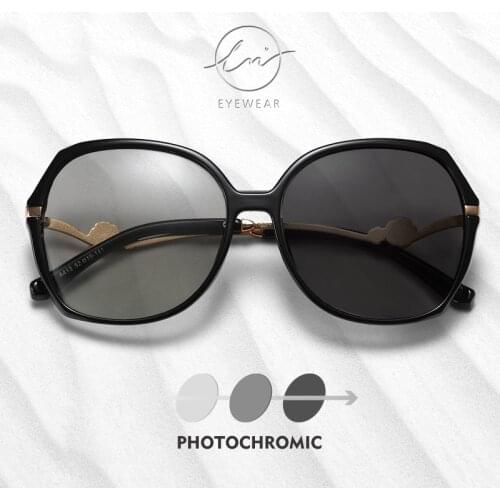 LM Brand Luxury Photochromic Polarized Sunglasses Women Fashion Sun Glasses Vintage Ladies Eyewear UV400 lunette de soleil femme