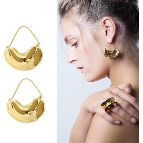 Rongho Vintage Irregular Geometric earrings for women Punk brincos femme gold earring pendant gothic bijoux hiphop jewelry