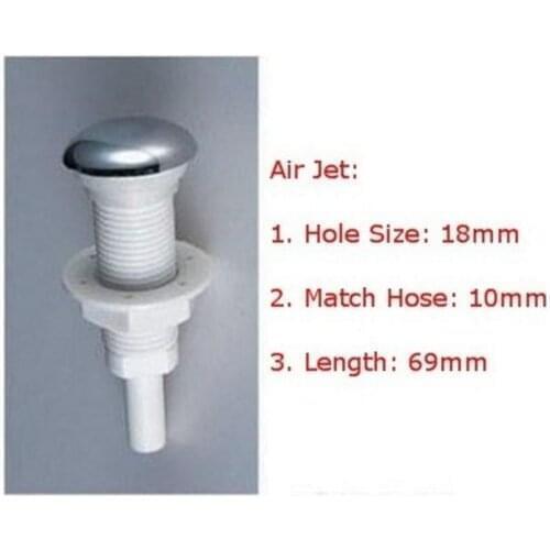 Bathtub air jet, spa Chromed Air bubble jet , air blower nazzle