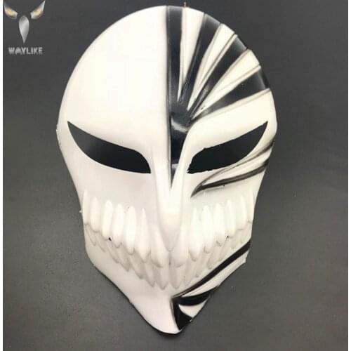 WAYLIKE Death Ichigo Kurosaki Bleach PVC Mask Hollween Dance Masquerade Party Cosplay Cosplay Props Costume Accessory