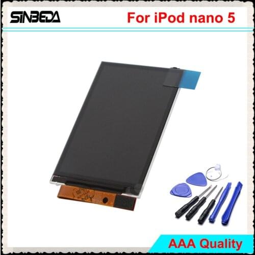 Sinbeda 100% Guarantee LCD Screen For iPod Nano 5 5th Gen LCD Display Screen Replacement 8GB 16GB For iPod Nano 5th 2.2 inch
