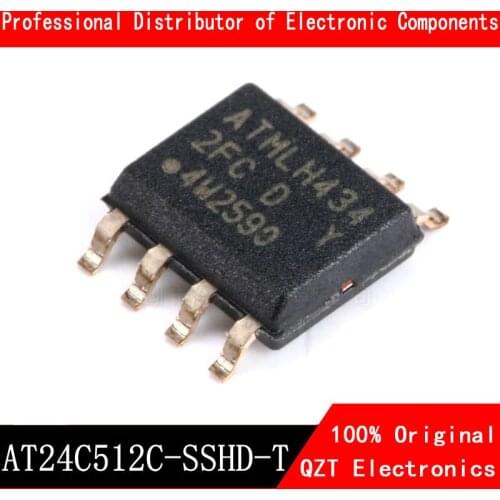 10pcs/lot AT24C512 SOP8 AT24C512C-SSHD-T SOP-8 2FC SOP AT24C512C SOIC8 24C512 SOIC-8 SMD new original In Stock