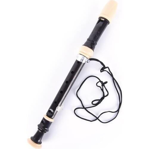 325x33x33mm 8 Holes Adjustable ABS Clarinet Soprano Recorder Flute Musical Instrument + Cleaning Rod Piccolos Accessory