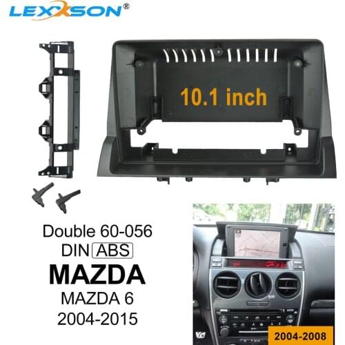 10.1 Inch Car Fascia For MAZDA 6 2004-2008 Double Din Car dvd Frame Audio Adaptor Facia 1 / 2din Refitting Panel Dashboard kit