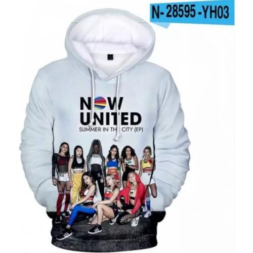 White Now United 3D Printed Hoodies Men Women Fashion Sweatshirt Clothes Boy Girl Pullover Long Sleeve Streetwear casual Clothes