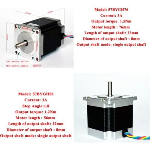 CNC 3Axis Stepper Motor Nema23 Controller Kit for CNC Frame 3020 3040 6040 Diy CNC 3020 3040 6040 Engraving Machine Wood Router