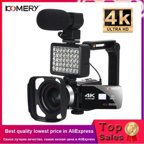 4K Video Camera Live Stream Digital Camcorder Lens Hood WiFi Camera Night Vision Vlogging Camera Digital Camcorder Photography