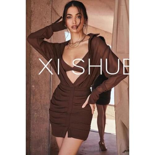 Gi xi shuer Fashionable Shirt Dresses