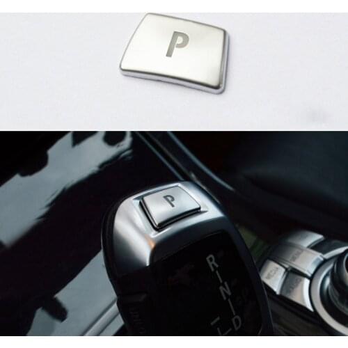 Gear shift P Park Button Decoration Cover Stickers For BMW 1 2 3 4 5 7 Series X3 X5 X6 F20 F30 F10 F01 F25 E70 E71