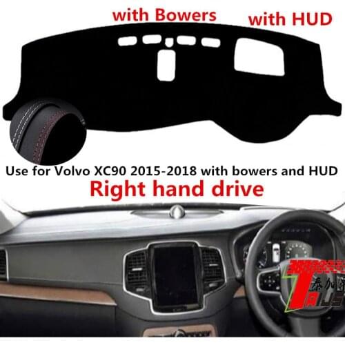 TAIJS Factory Classic Leather Car Dashboard Cover For Volvo XC90 2015 2016 2017 2018 with bowers and HUD Right hand drive