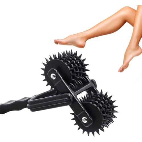 Prickly Roller Body Stimulator Wartenberg Pinwheel Gear Breast Nipple Clitoris Pussy Massager Adult Masturbation Sex Toy Women