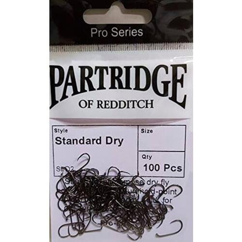 PARTRIDGE Hooks fly fishing SLD2-without death (barbless) - 100 units-Ideal for dry fly, emergent and pellet