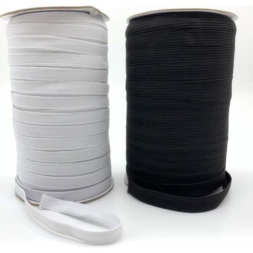 5 Yards Elastic Band Ribbon Tapes 3/6mm Wide Black and White Color Sewing Thread Craft DIY Apparel Sewing Garment Accessories