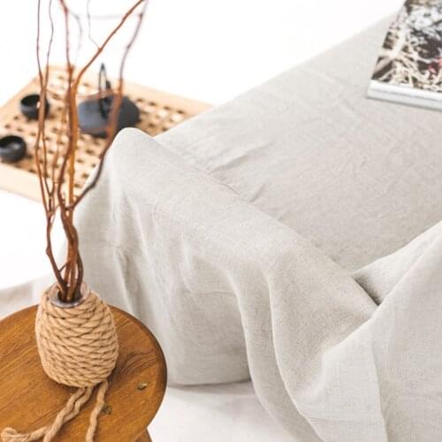 100% Linens Covers for Sofas Nature Flax Sofa Chaise Cover Lounge For Living Room