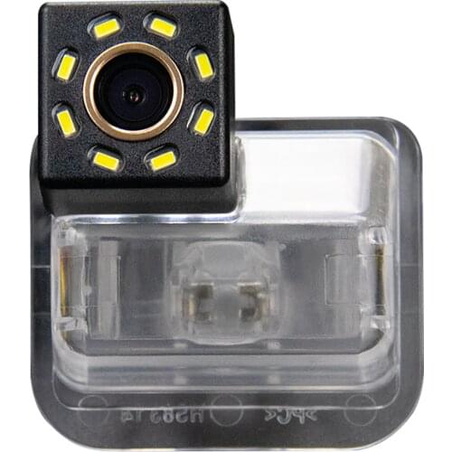 Misayaee Car Rear View Reverse Parking Camera Golden 8 LED for Mazda 6 CX-9 CX-7 CX-5 Besturn X80 B50 Night Vision Waterproof