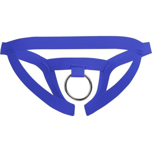 Mens Lingerie Bikini Underwear Gay Male Open Crotch Underpants with O-Ring Briefs Crotchless G-string Thong Briefs Panties