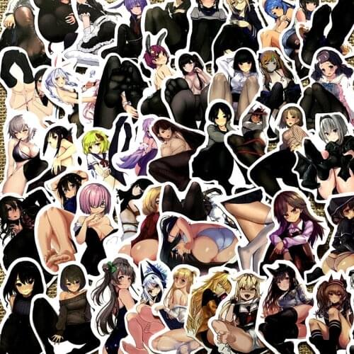 TD ZW 100Pcs Anime Sexy Feet Girls Adult Stickers Waterproof Decal Laptop Motorcycle Luggage Snowboard Fridge Phone Car Sticker