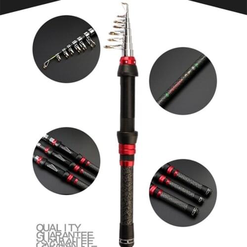 New Carbon Spinning Fishing Rod M Power Contraction 35CM Telescopic Rock Easy To Carry Fishing Carp Feeder Rod Surf Spinning Rod