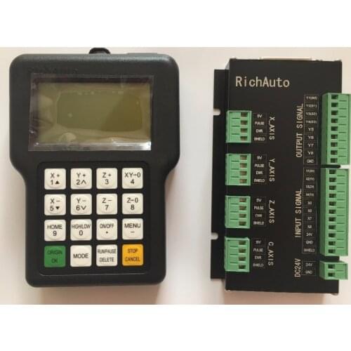 Original Beijing RICHAUTO DSP A11 3 axis motion control system, cnc control, English language, A11E DSP controller