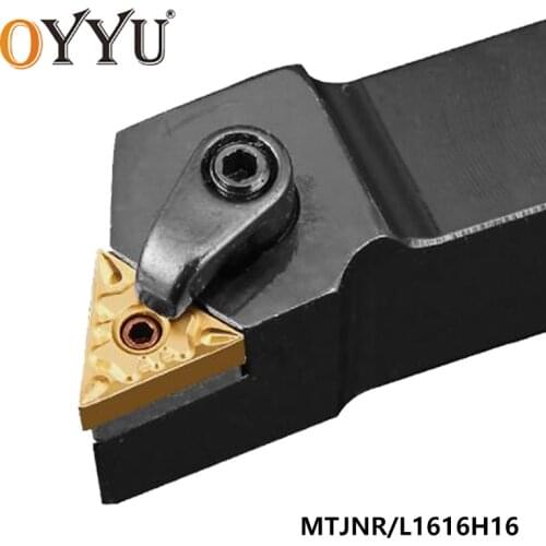 OYYU MTJNR1616 MTJNR1616H16 MTJNR External Turning Tool Holder Lathe Tool Boring Bar MTJNL1616H16 Carbide Inserts TNMG160404 CNC