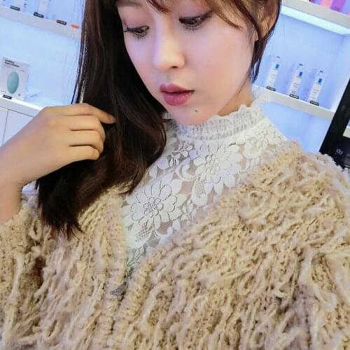 Removable White Black Ruffled Lace Faux Collar Nep Kraagjes Tunic Lace Spring Simple False Collar Detachable Collars for Women