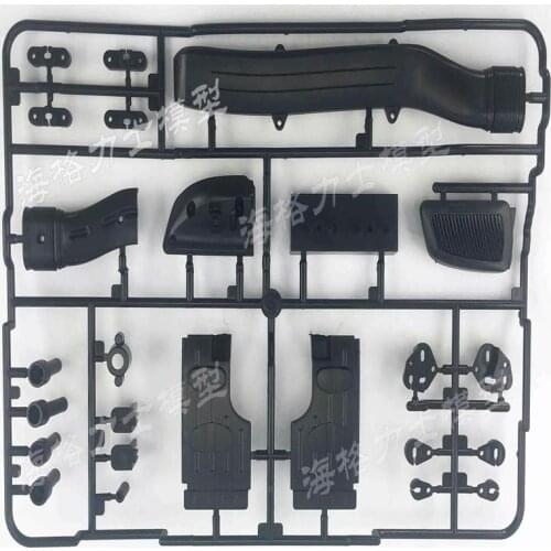 1/14 Benz 1851 Drag Head Truck Exhaust Chimney Lamp Card The Front Fender T Plate for TAMIYA 1851 DIY upgrade RC Tractor Truck