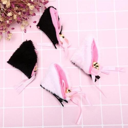 Party Wearing Cat Fox Fur Ear Pattern Hair Clip Bell Cat Ear Hair Clips For Women Fashion Night Club Bar Decorate Headbands