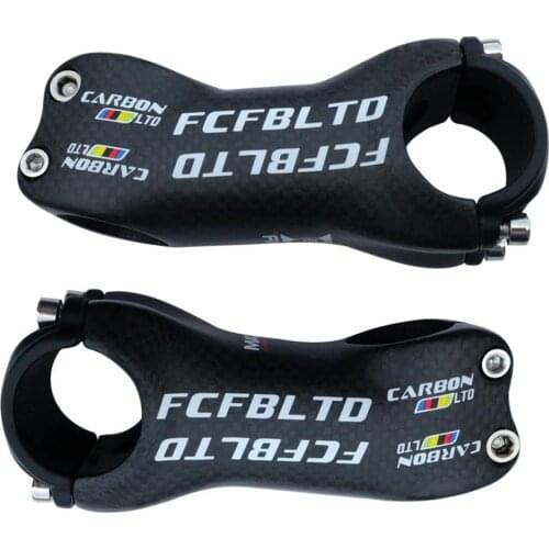 FCFB 3K matte carbon stem road mountain bikebicycle stem 6 degree 17 degree 25.4mm x 70/80/90/100/110/120/130mm cycling stem