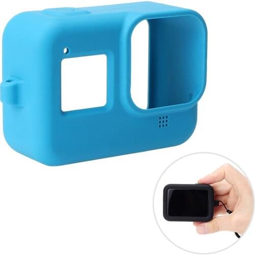 Waterproof Silicone Protective Housing Cameras Case Shell with Lanyard For GoPro Hero 8 Action Cameras Covers Bags Cases