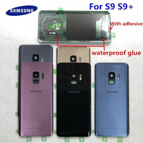 SAMSUNG Galaxy S9 G960F/S9 Plus G965F Back Glass Battery Cover Rear Door Housing Case For SAMSUNG S9 S9+ Back Glass Cover