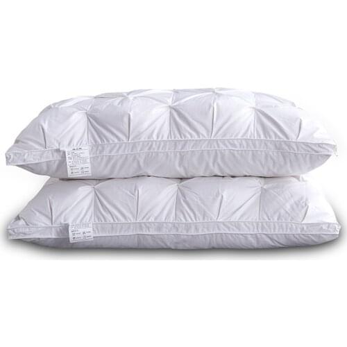 100% White Goose Down Filling 3D Bread Duvet/Quilt/Comfortable Bedding Winter Luxury Blanket Pure Cotton Pillow