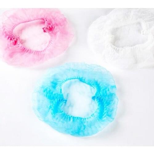 100pcs Disposable Microblading Non Woven Fabric Permanent Makeup Hair Net Caps Sterile Hat For Eyebrow Tattooing Catering Hat