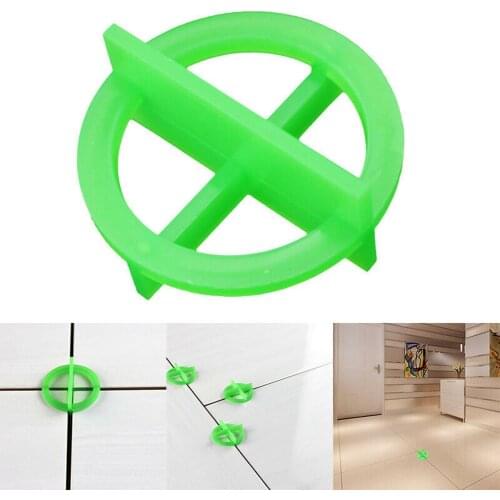 100 Pcs Green Or White Cross Leveling Recyclable Plastic Tile Leveling System Base Spacer Tiles and Tiling Tiles