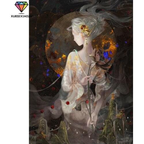 5D Diamond Painting Beautiful Girl Full Square/Round Cross Stitch Home Decoration DIY Point Diamond Embroidery Mosaic Gift