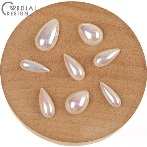 Cordial Design Jewelry Accessories/Oval Waterdrop Shape/Imitation Pearl Patch/Acrylic Bead/Jewelry Findings Components/Hand Made