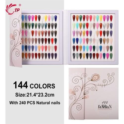 Colors Nail Tips Display Book DIY Nail Art Showing Shelf Gel Nail Polish Color Card Chart Painting Dedicated Display Board